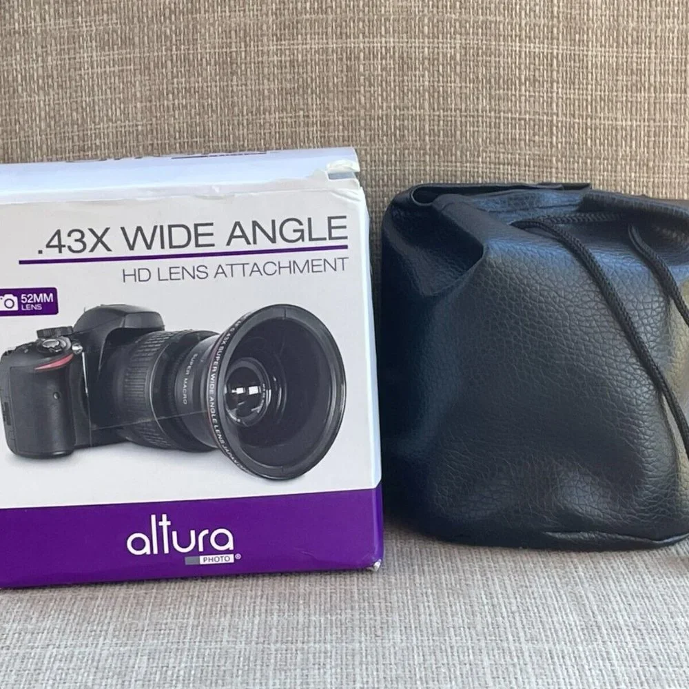 Altura Camera Lens MC HD 0.43X Wide Angle Lens 52mm Compatible with all Brand - Picture 5 of 12